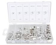 nitonakrętki aluminiowe zestaw 150 szt w zamykanym pojemniku