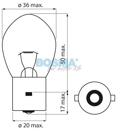 żarówka 24V 35W BA20s BOSMA