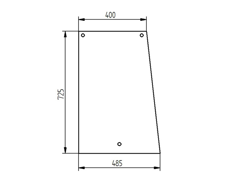 szyba do ciągnika Kubota - boczna 3G71070532