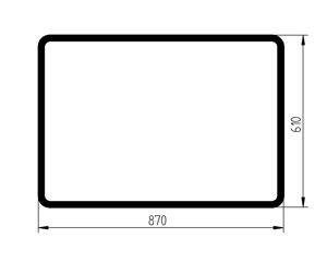 szyba Volvo - tylna 7416815 (2798)