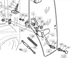 plastikowa nasadka na śrubę szyby John Deere L78703