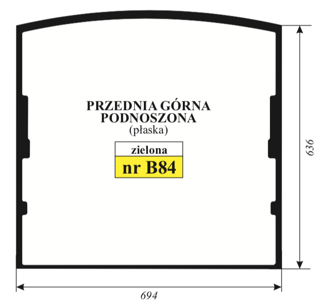 szyba JCB - przednia 334/G9149, 827/80313, 332/F3070 (3458)