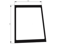 szyba Fiat, Ford, New Holland - boczna lewa 82002230 (1282)