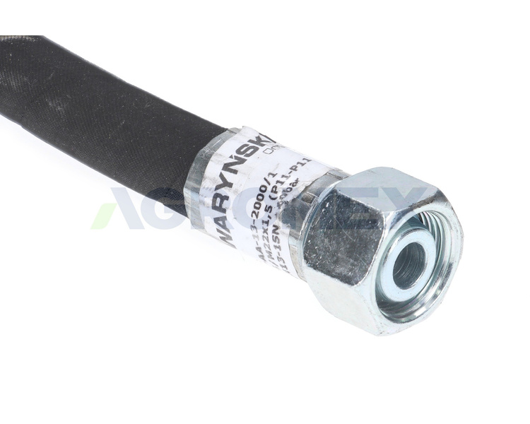 Przewód hydrauliczny L-2000mm AA M22x1.5 DN12-1SN 160 Bar Cyklop Waryński