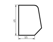 szyba ładowarka teleskopowa JCB - drzwi górna tylna 827/30430