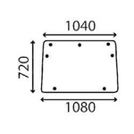 szyba Landini, Massey Ferguson - przednia 3535247M1 (3330)