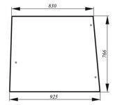 szyba do ciągnika John Deere - boczna bezbarwna L55040 (0019)