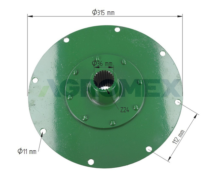 Tarcza elastyczna koło kombajn John Deere Z-24 AZ22756