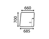 szyba do ciągnika Deutz-Fahr - boczna 04354125 04354126