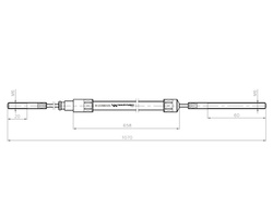 Linka - Hamulec L-1070mm 69112738 ZETOR Waryński