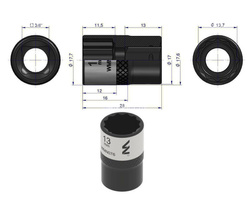 Nasadka dwunastokątna 3/8" 13 mm Waryński