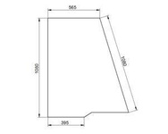 szyba JCB - drzwi górna 827/30566 827/30567 (1127)