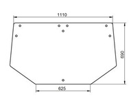 szyba do ciągnika John Deere - tylna ER047360 (1313)