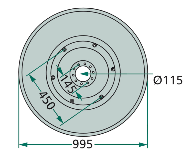 Talerz ślizgowy Kosiarka Deutz Pottinger KM25 fi 995 KM 25 25F