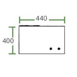 szyba do ciągnika Fendt - tylna dolna przesuwana 281500220050 (5238)