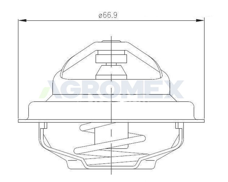 Termostat C-385 Zetor 4-cylindrowy ORYGINAŁ URSUS