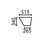 szyba JCB - drzwi dolna prawa 827/20265 (1666)