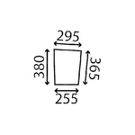szyba JCB - przednia dolna 827/20245
