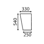 szyba Landini, Massey Ferguson - przednia dolna 1427213M1