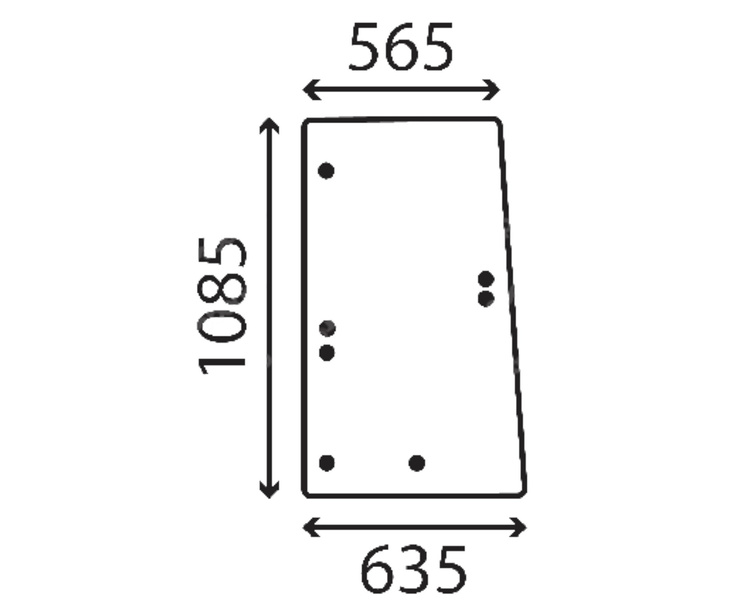 szyba Case, New Holland - boczna prawa otwierana 76303230 (3302)