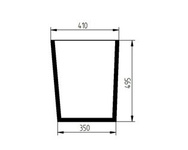 szyba do ciągnika Kubota - przednia dolna prawa 3T40052910