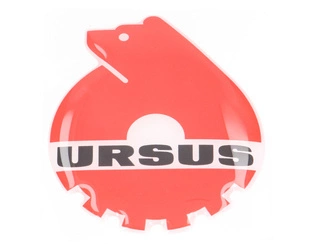 naklejka, emblemat, logo Ursus wypukłe 3D 80x66mm