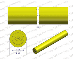 Amortyzator poliuretanowy walec 40x285 WARYŃSKI