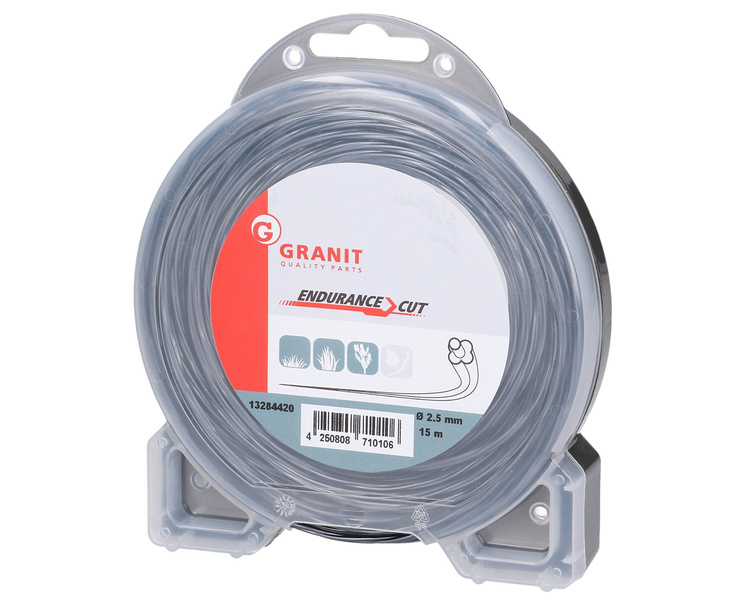 Żyłka tnąca kosiarki kosy nylonowa 2,5mm cicha 40m