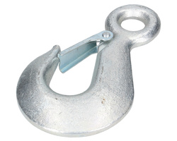 Hak oczkowy z uchem 25mm z zabezpieczeniem 1600kg