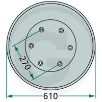 Talerz ślizgowy Kosiarka Deutz Kverneland KM20 fi 610 KM 20