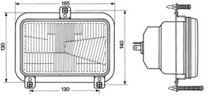 lampa przednia lewa, prawa COBO Fiat, Ford, New Holland 5165824