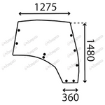 szyba Claas/Renault Ergos - prawy panel 6005014313 (4667)