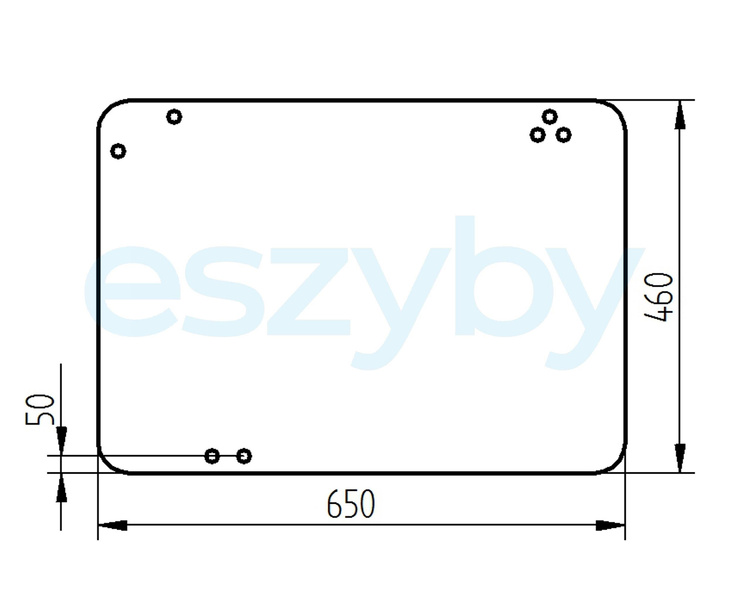 szyba ładowarka Massey Ferguson seria 8900, Bobcat T - tylna 4235865M1