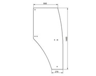 szyba do ciągnika John Deere - drzwi prawe ER200624 (2209)