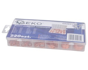 Zestaw podkładek miedzianych 220 szt.