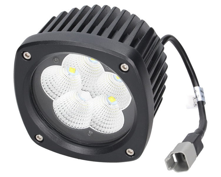lampa robocza LED 50W MOCNA 6900lm CAT, John Deere Case, Komatsu wiązka rozproszona 90 stopni