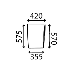  szyba CASE Magnum 7110 7120 7130 7140 - przednia dolna prawa 1340197C1 (1292)