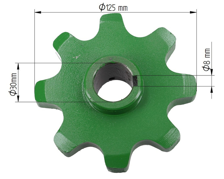 Koło zębate elewatora Z-8 kombajn John Deere Z11211