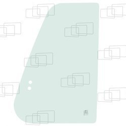 szyba do koparki Hyundai - drzwi górna przednia 71EH-10321 (4295)