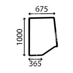  szyba CASE Magnum 7110 7120 7130 7140 - drzwi lewa 1340194C1 (1157)