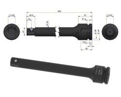 Przedłużka do nasadek udarowych 3/4" 250mm Waryński