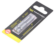 Końcówki wkrętakowe bity 5 50mm Waryński komplet w blistrze dwusztukowym