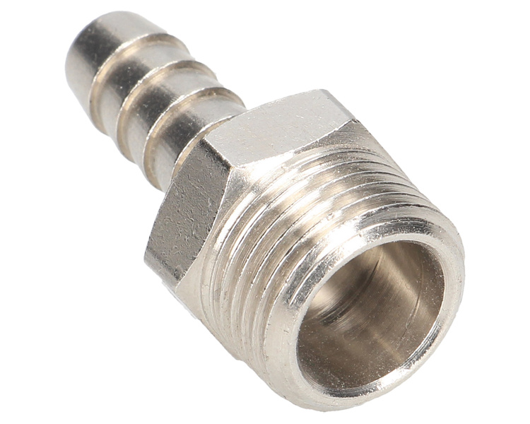 Końcówka pneumatyczna z gwintem zewnętrznym 3/8" z króćcem na przewód o średnicy 8MM.