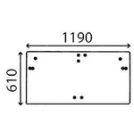 szyba do ciągnika Case - tylna 84257844