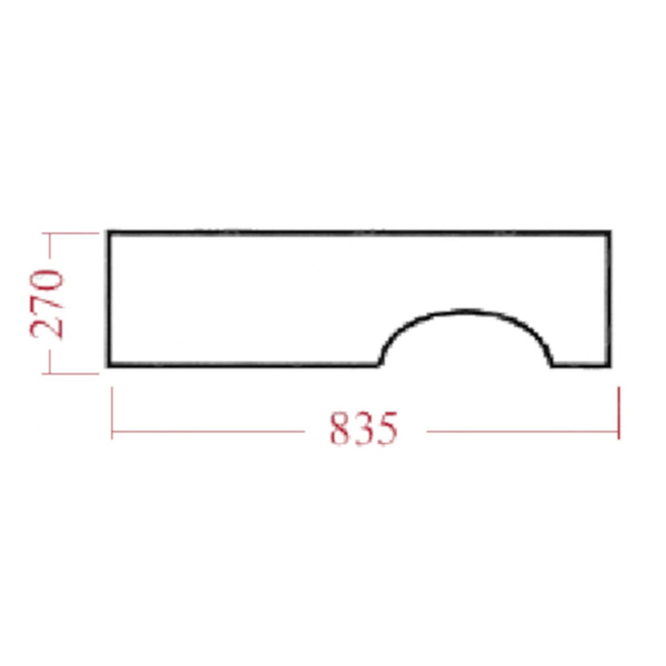 szyba Case - tylna dolna 1500941C1 (2924)