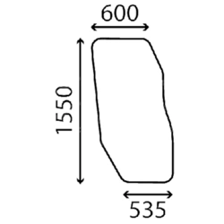 szyba CAT - drzwi 357-9236 (2956)