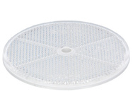 odblask biały okrągły przykręcany 84mm