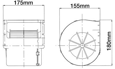 dmuchawa kabiny, ogrzewanie kabiny John Deere 5000, 6000, 7000 AL110881, AL173961, AL214942, AL75105, AL80700 