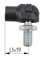 Końcówka siłownika gazowego 19mm M6 / M8