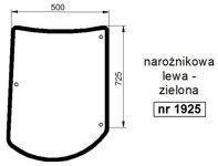 szyba Claas/Renault Arion - narożnikowa lewa (1925)